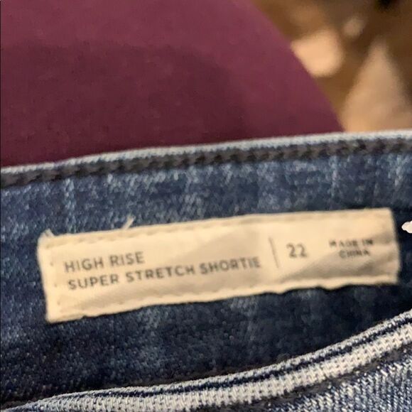 🌟 PacSun High Rise Super Stretch Shortie Shorts - Size 22 - Picture 4 of 4